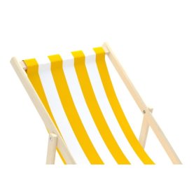 Beach chair Stripes - yellow-white, Chill Outdoor